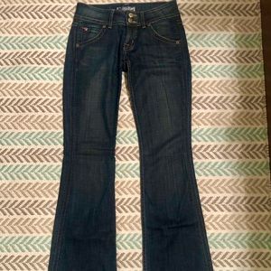 Hudson dark wash flare jeans